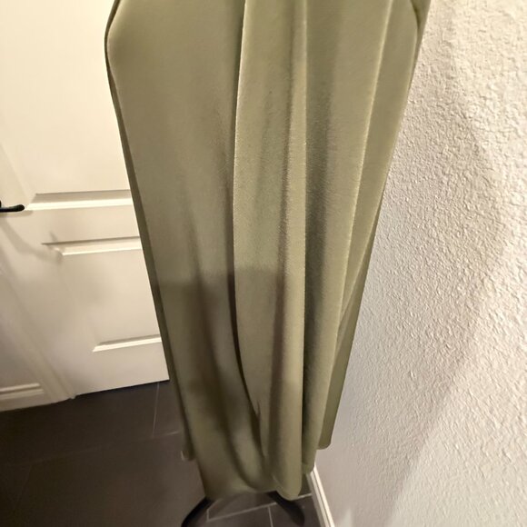 Belle Kim Gravel Green 3/4 Sleeve Grommet Detail Topper Sz 3XL - Picture 5 of 7